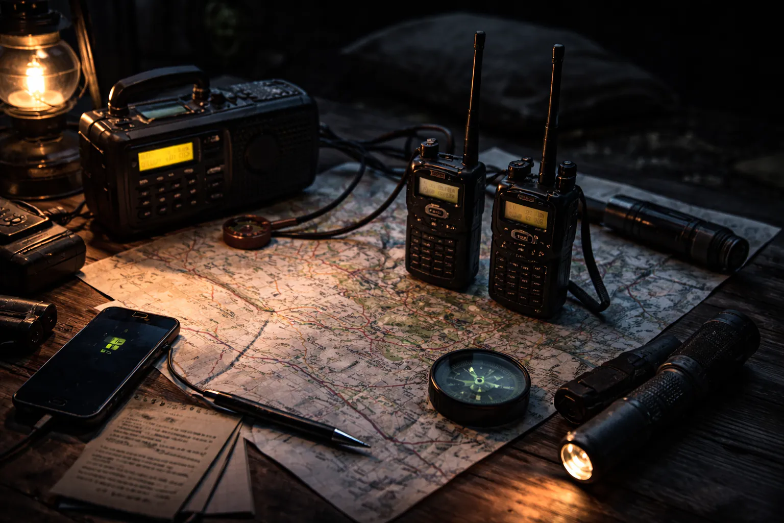 Kommunikation & Orientierung in Krisen: Funk, Radio, Karten, Plan