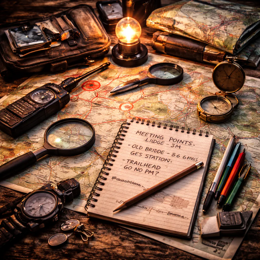 Navigation ohne Handy: Karten, Notizen, Treffpunkte