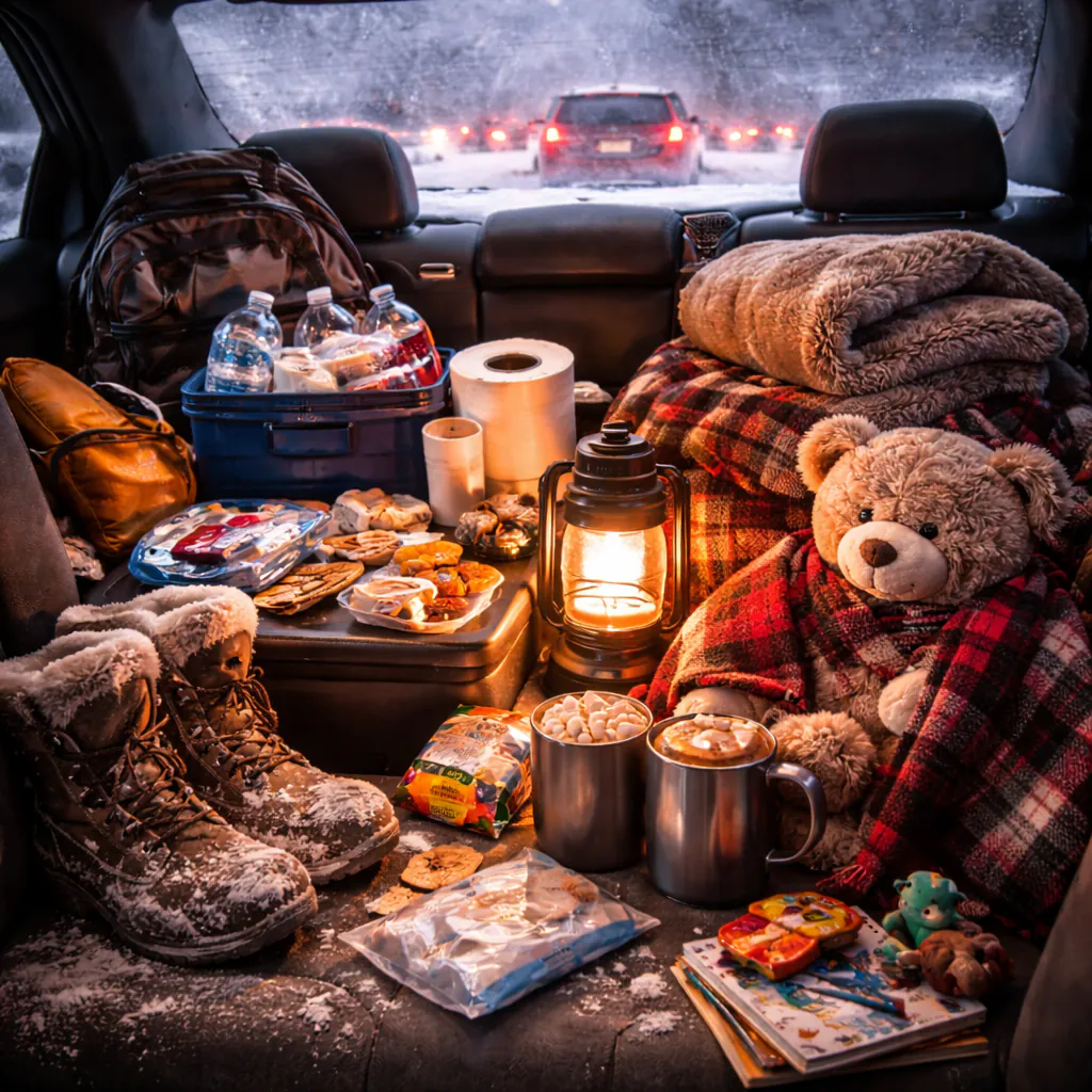 Stau im Winter: Wärme, Wasser, Kinder, Realität