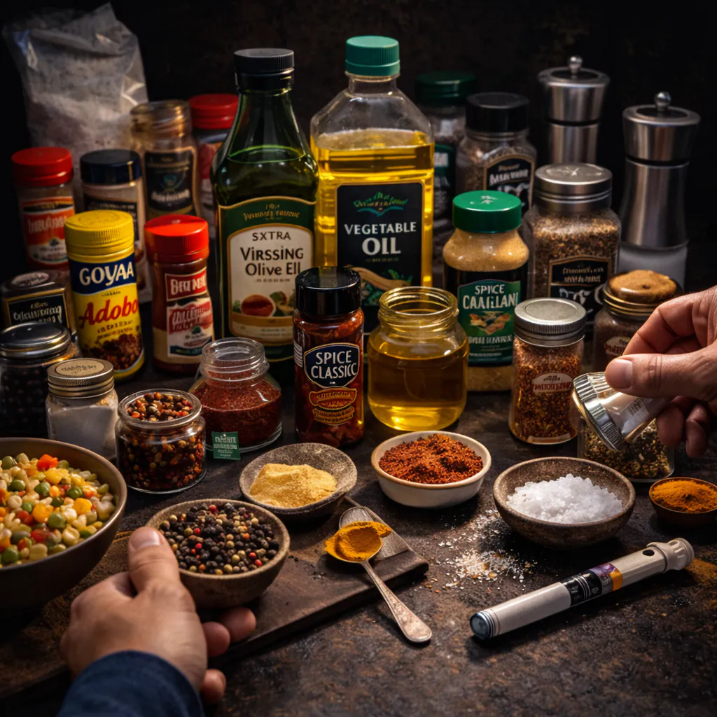 Gewürze, Öl, Salz: die kleinen Dinge, die Essen möglich machen