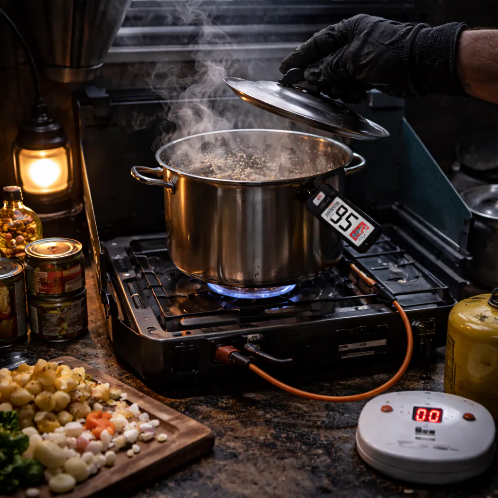 Kochen im Blackout: Topf, Hitze, Zeit, Sicherheit