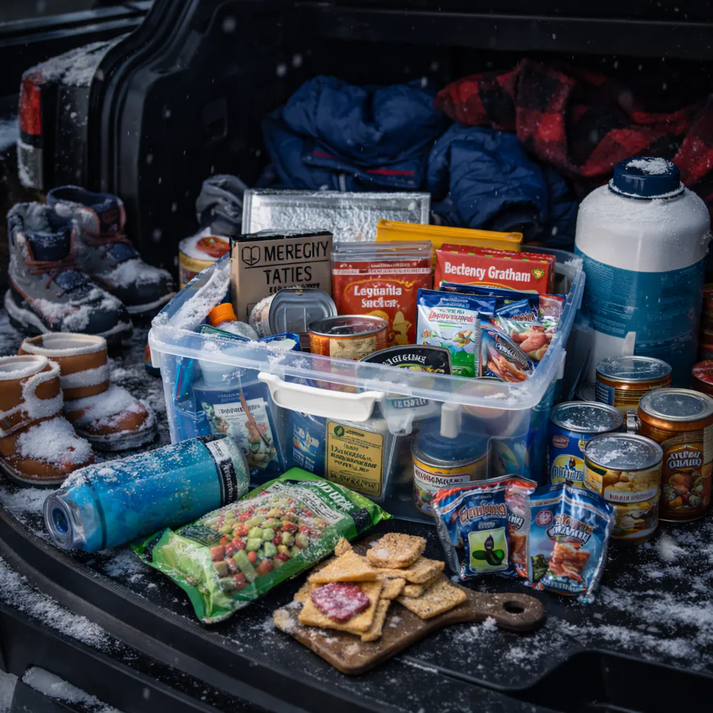Notfallnahrung im Auto: haltbar, kindersicher, wintertauglich