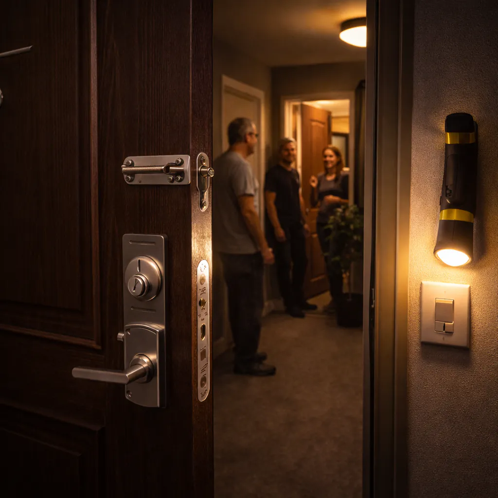 Wohnungstür, Licht, Nachbarn: Sicherheit ohne Drama