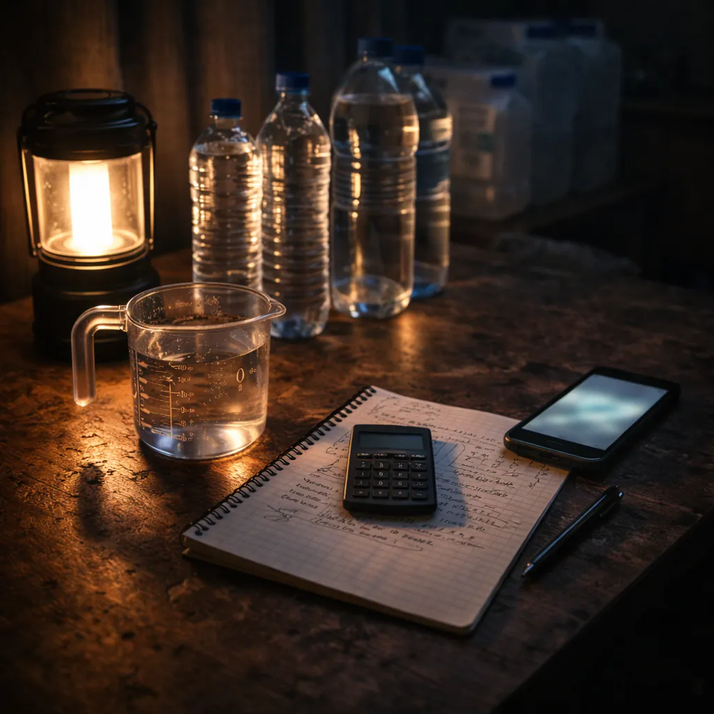 Wie viel Wasser brauchst du wirklich? Rechnen statt raten